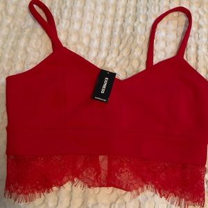 Red Express Crop Top